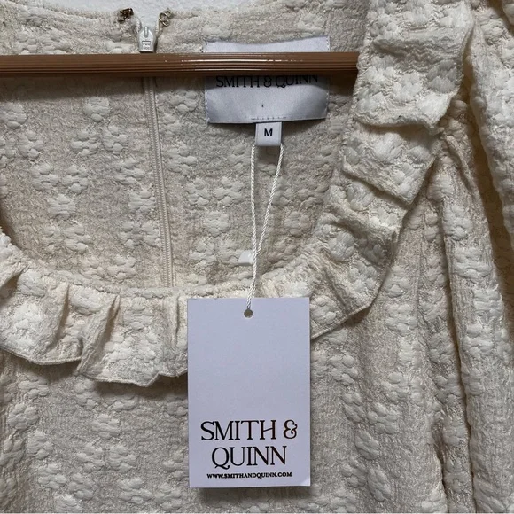 SMITH & QUINN Beatrice Cream Lace Long Sleeve Dress Size Medium NWT - Picture 4 of 8